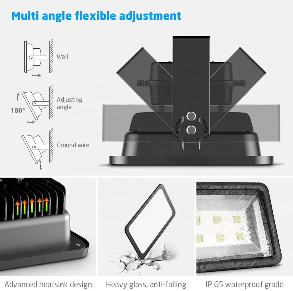 400w-led-floodlight Halogen Lamp Explosion Proof Led 220v 64000 Lumen 400w Ip65 Floodlight