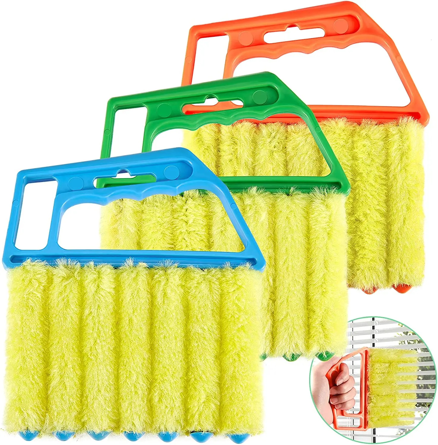 2023 Factory Supply Auto Air Conditioning Air Outlet Gap Sanitary Dust Removal Washable 7 Tooth Shutter Cleaning Brush