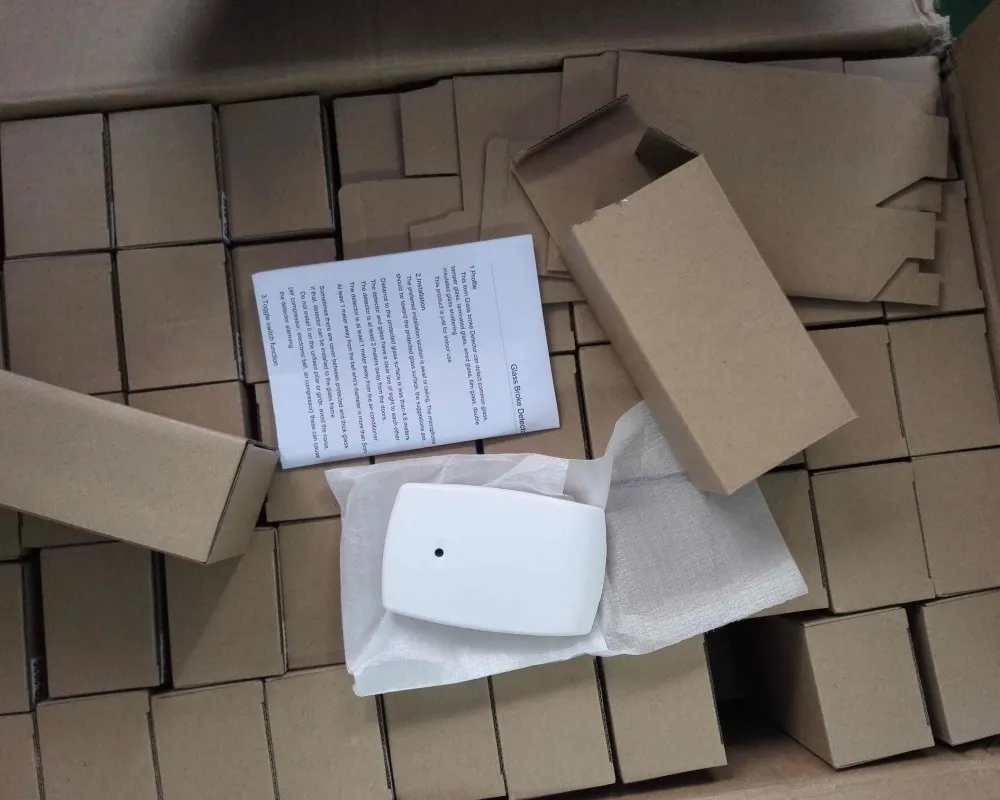 YH-109A System Glass Break Detector Wired 12V Glass Breaker Sensor Alarm Wired Glass Broken Detector for alarm