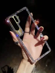 3D Handmade Crystal Clear Bling Diamonds Mobile Phone Case For Xiaomi Huawei P20 Lite Plus/P30 Lite Pro Case