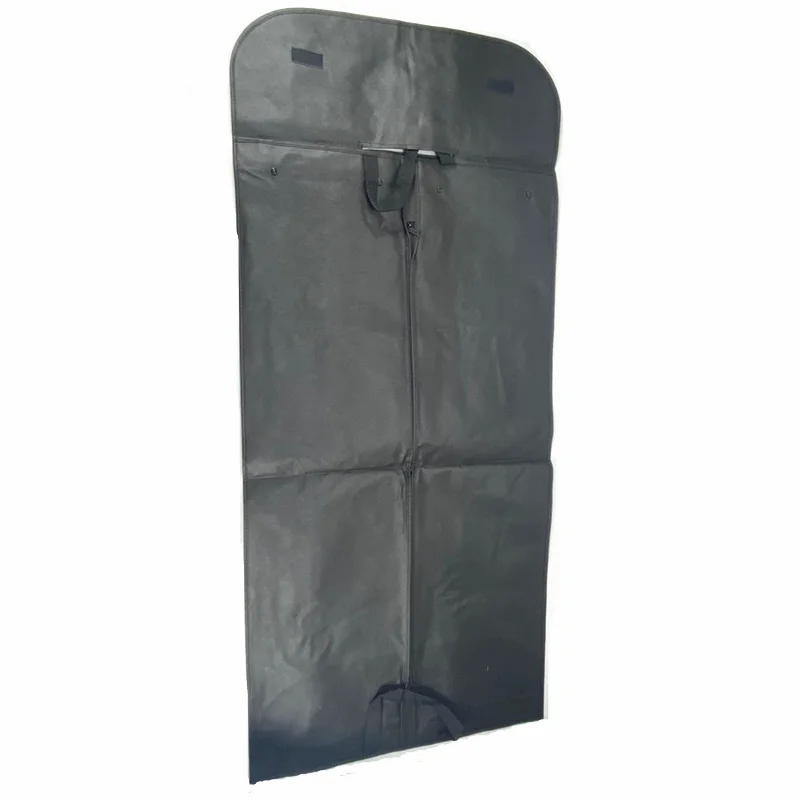 
Wholesale black dustproof hanger coat foldable suit cover storage garment bag 