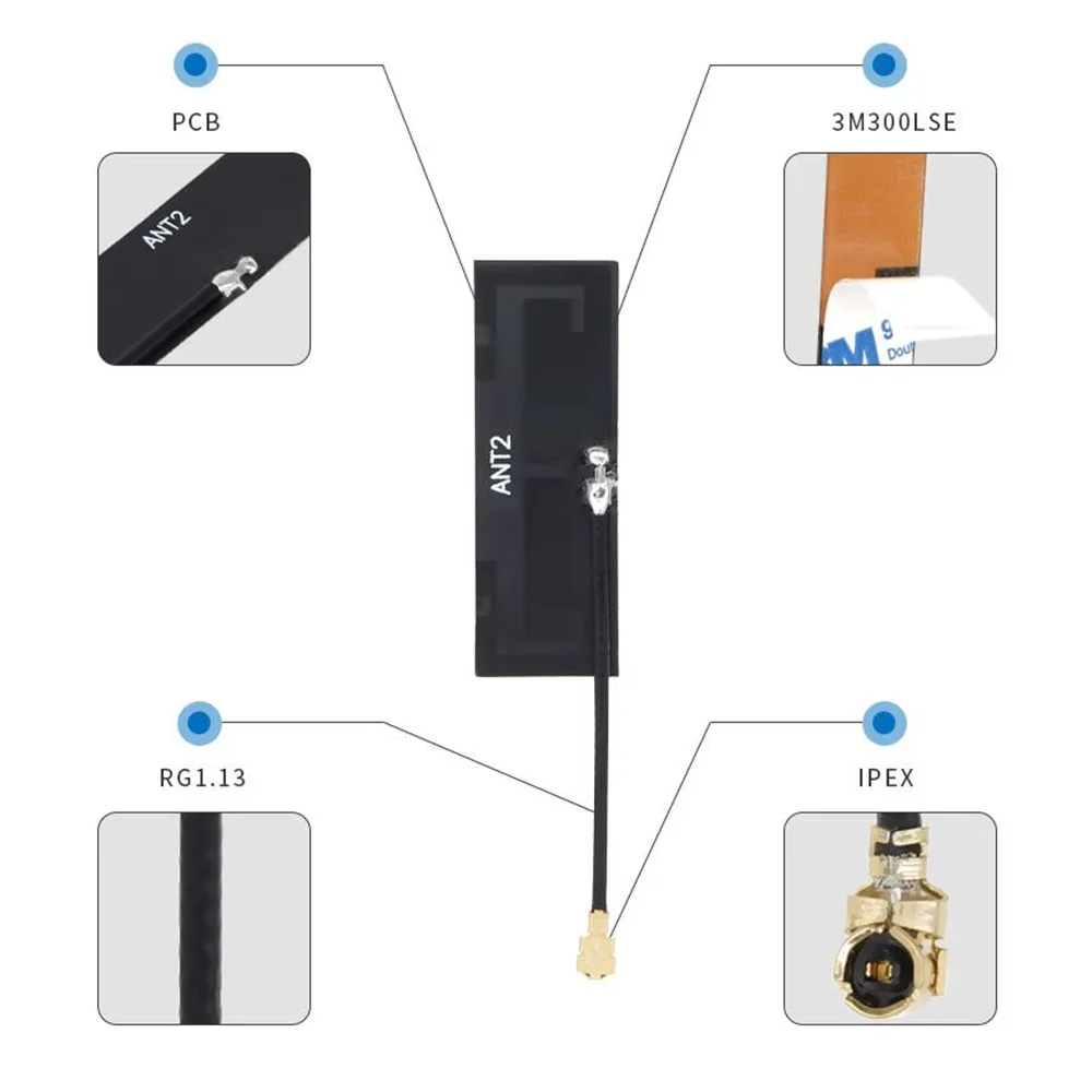 5dBi 2 4 г/5 г Двухдиапазонная Wi-Fi антенна Внутренняя FPC ГГц для модуля ZigBee
