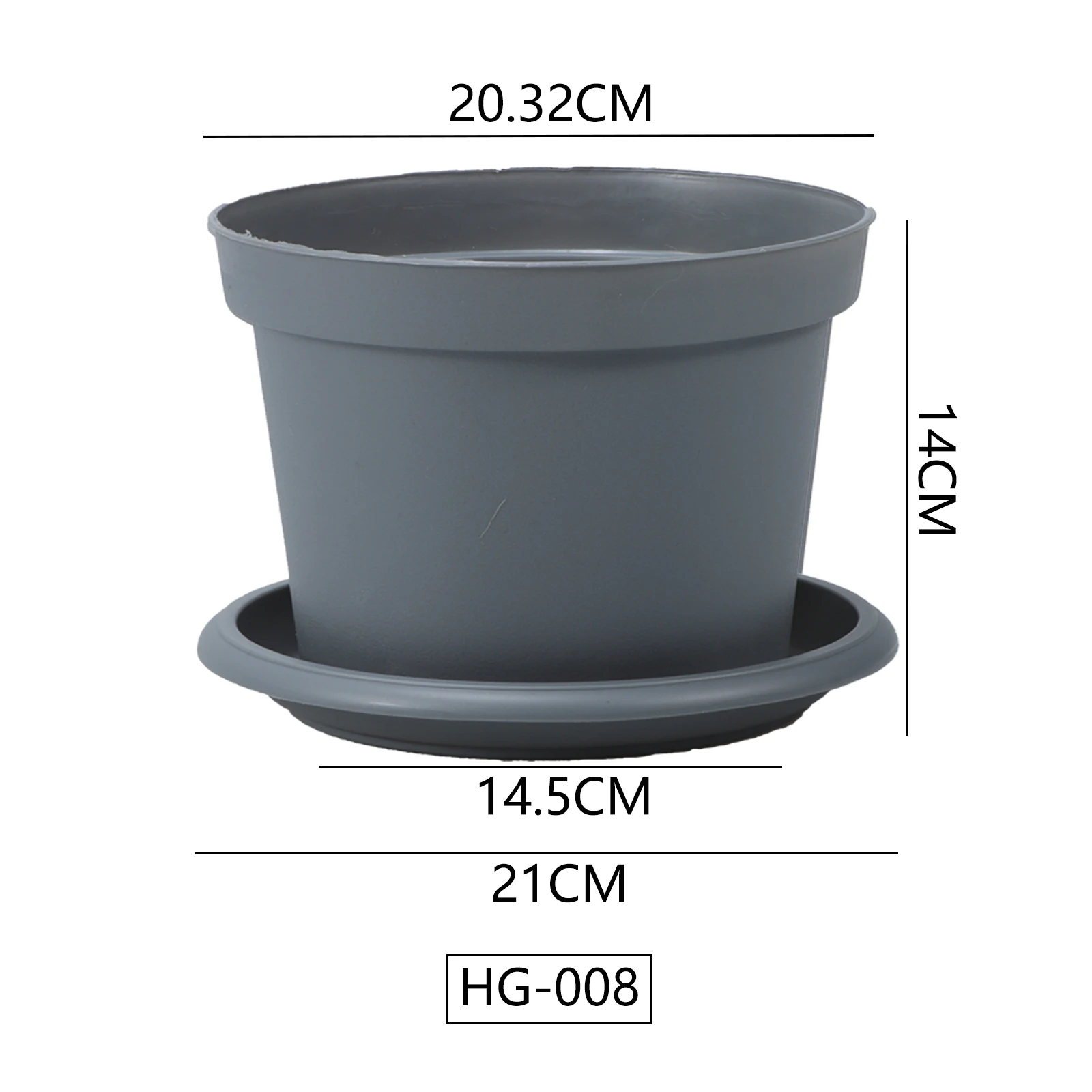 4 to 10 Inch Plastic Flower Pot Container Round Plastic Planter Pot With Tray Root Control Pot For Plant Seeds Nursery