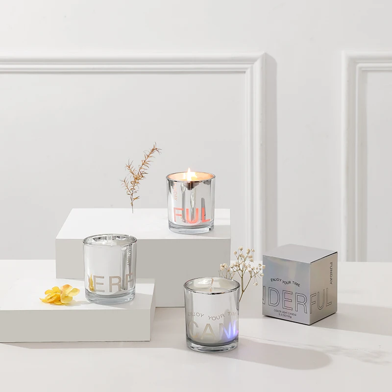 Scented soy candles wedding birthday glass jar custom aromatherapy luxury fragrance scented candle
