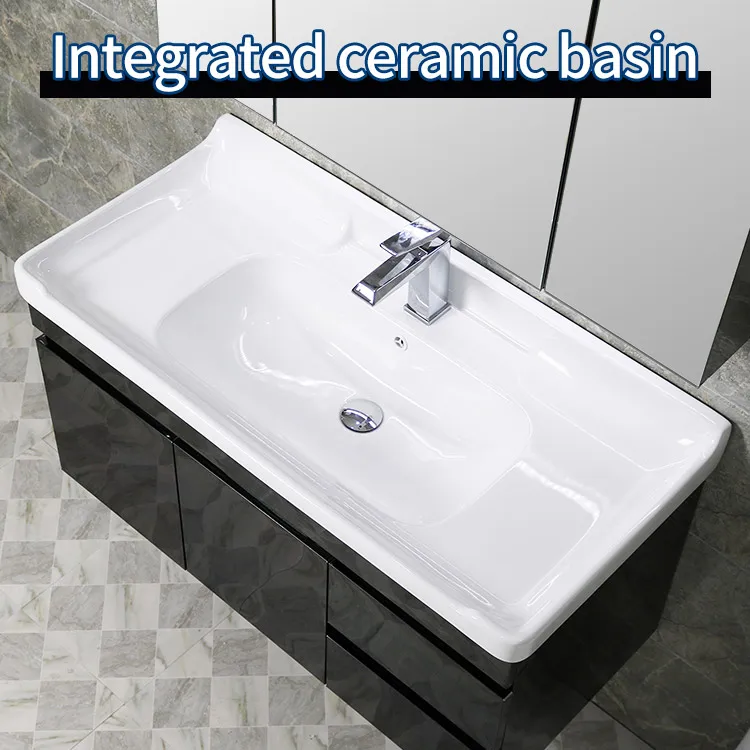 
2021 new waterproof bathroom mirror cabinet bathroom cabinet combination 