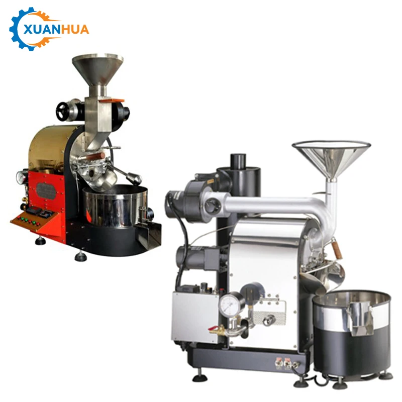 New arrival 1/2/20 kg commercial business coffee bean roaster machine with 24 hours online after-sale service