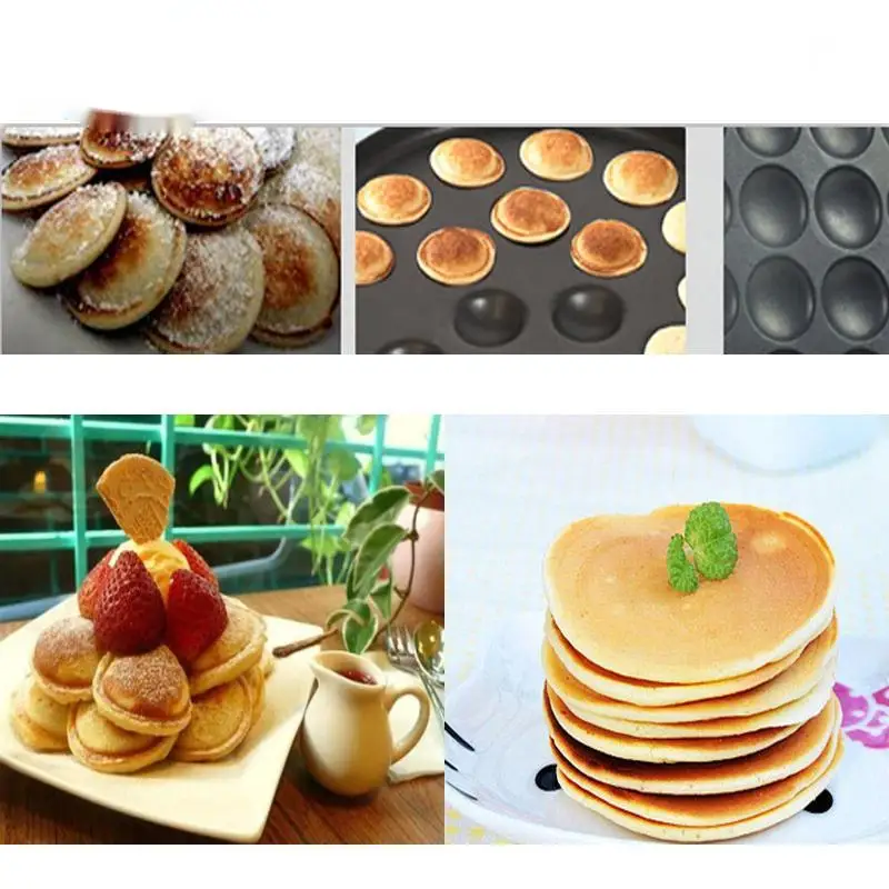 Commercial 25 Holes poffertjes grill maker small cake baking equipment mini pancake snack machine dorayaki machine