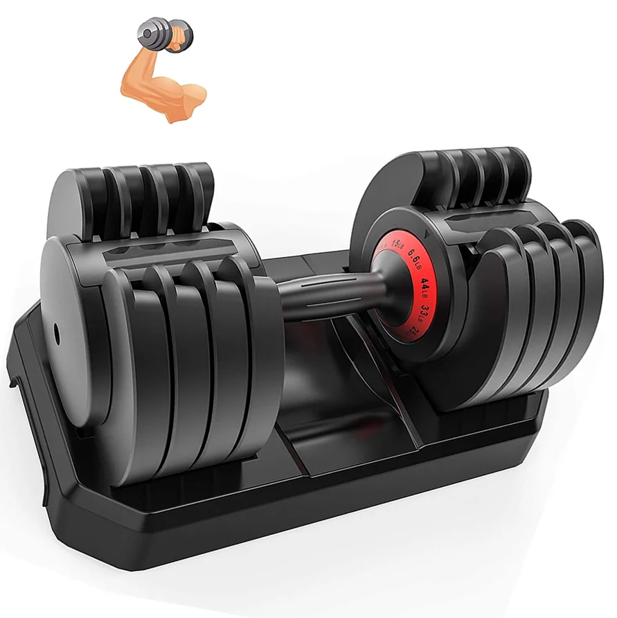 Free Weight Dumbbell 20 kg,1 Dumbbell Equals 5 Dumbbells Set 5 Weight Ranges Space-Saving Design Strength Training Fitness Home