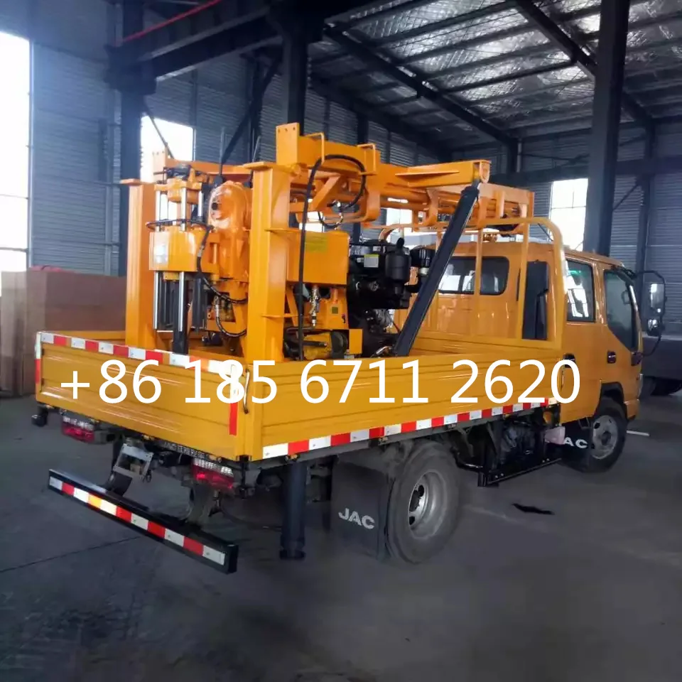High quality new truck mounted water well drilling rig machine / rotary water drill rig / borehole drilling rig