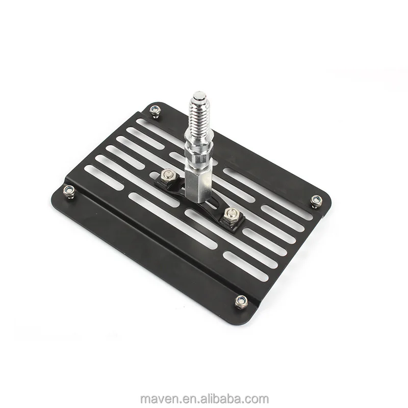 Car Front Bumper Tow Hook US License Plate Relocator Mounting Bracket Holder