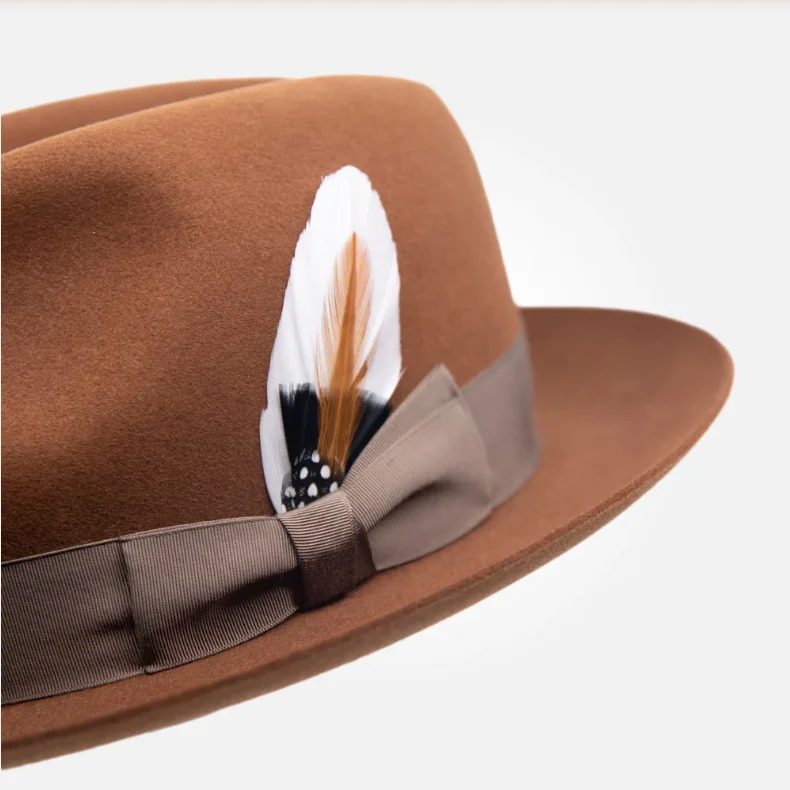 Luxury Decorative High Quality Goose Duck Guinea Feather Trim For Fedora Hats Feather Picks