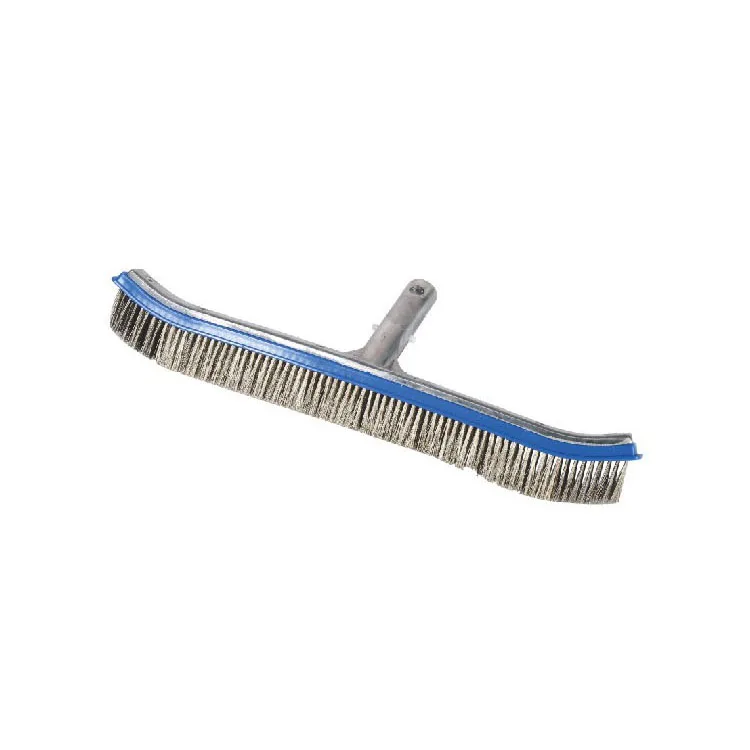 18 Inch Aluminum Swimming Pool Algae Brush Pool Brush Stainless Steel Brush