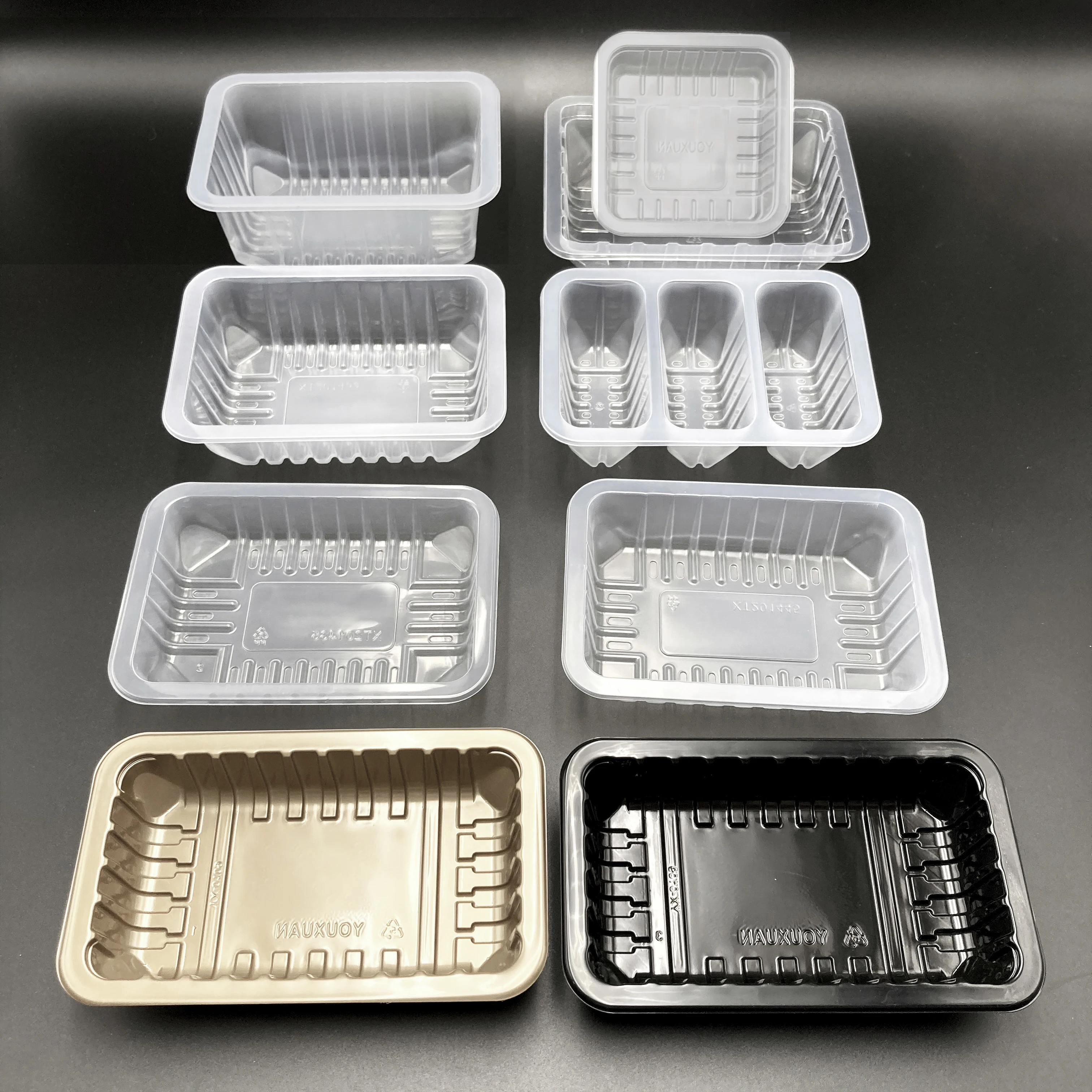 
Disposable Supermarket RPP/PP Food Packaging EVOH Plastic Fruit Vegetable Meat Packing Fresh Tray 