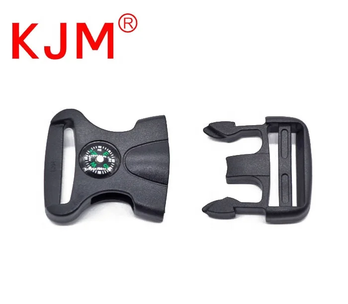 KJM 25mm 32mm  Plastic Side Release Clip Hiking Travel Backpack Bag Compass Survival Belt Buckle