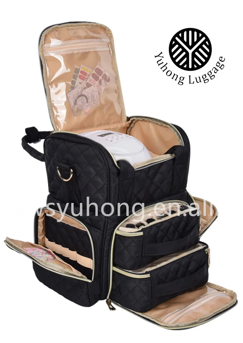 Yuhong Nail Polish Case Nail Lamp Storage Case Beautiful Makeup Bag Cosmetic Storage Bag Nail Polish Set Organizer Bag