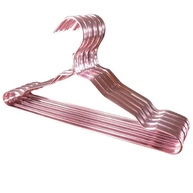 wholesale custom luxury cheap price High quality gold metal aluminium hanger suit coat light weight alloy clothes hangers