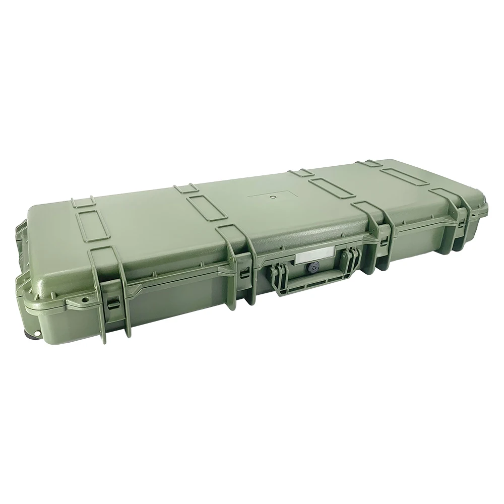 Portable Plastic Safety Gun Case Waterproof Fishing Case Sealed Tool Case Impact Resistant Suitcase With Foam