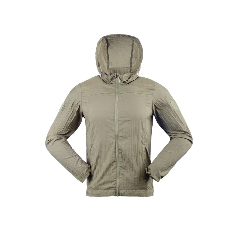 Spot sales Anti-UV Jacket Breathable Thin Skin Coat Sun-protective Clothing hoodie camping training wear camouflage