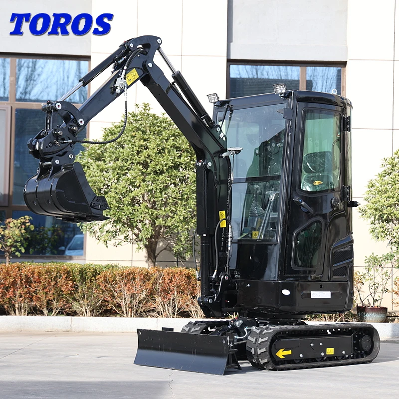 FREE SHIPPING mini excavator Crawler Track Hoe Hole Digging Mini Excavators Price For Rubber Tracks
