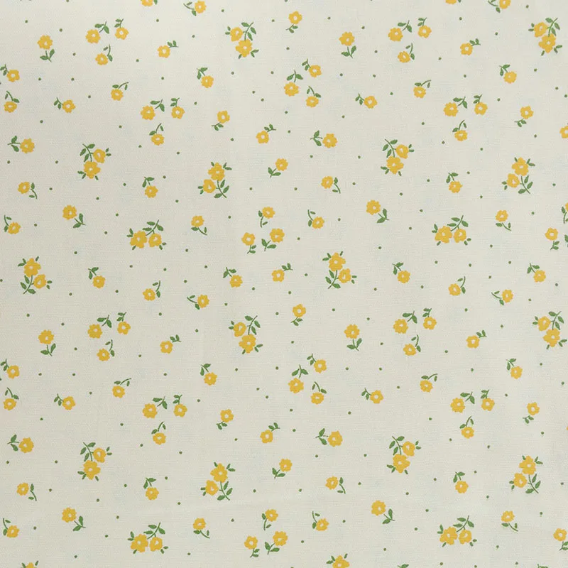 New Product Soft  Warm Print Cotton Twill Weave Children Clothes Women Pants Dress Shirt Material Floral Fabric