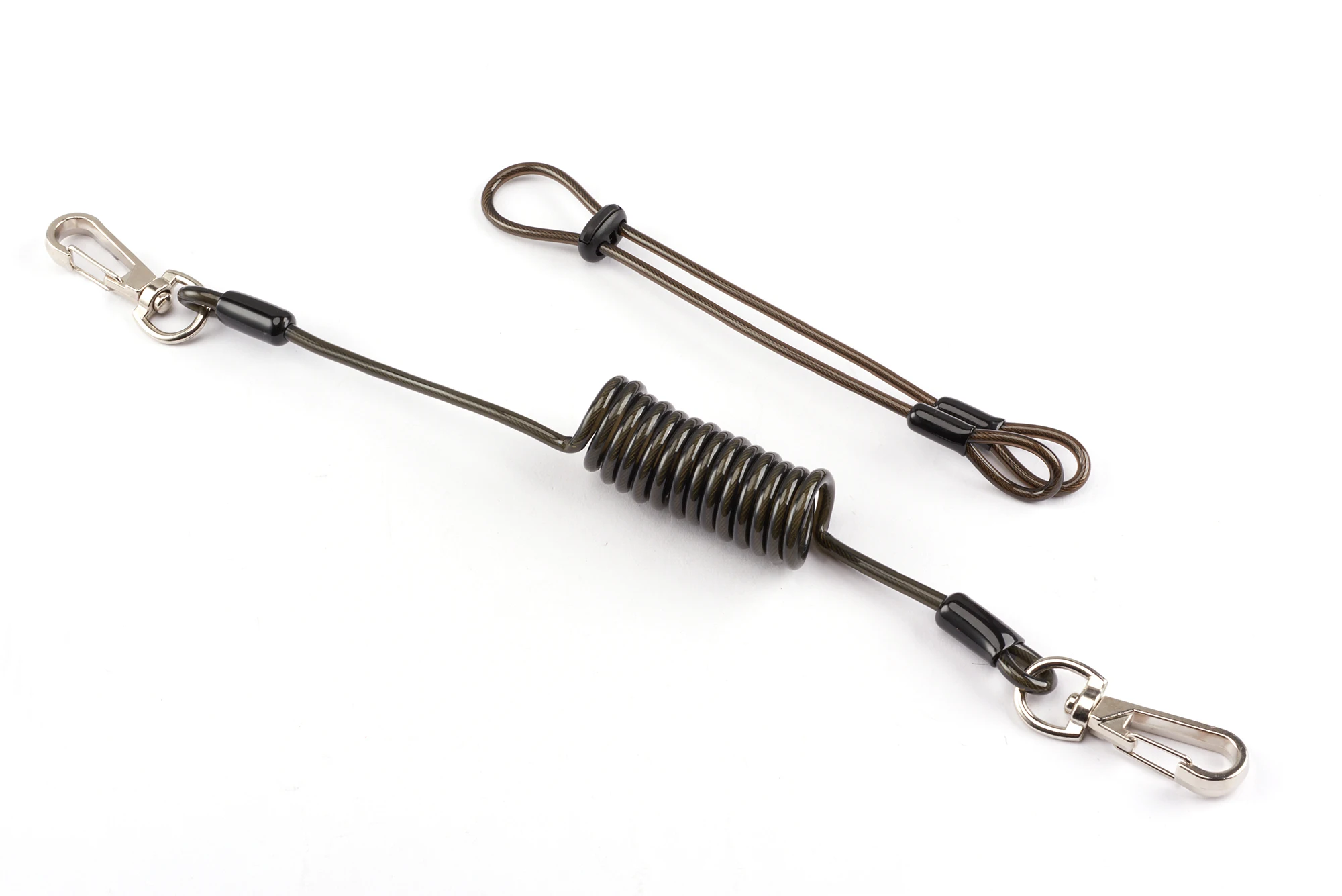 C-pin custom-made special safety load plastic coil tool tether steel wire spring tool lanyard for reduce lost risk