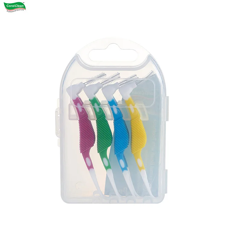 8pcs set Floss Sticks Adults Tooth Brush Interdental Brush Hippocampal Shape