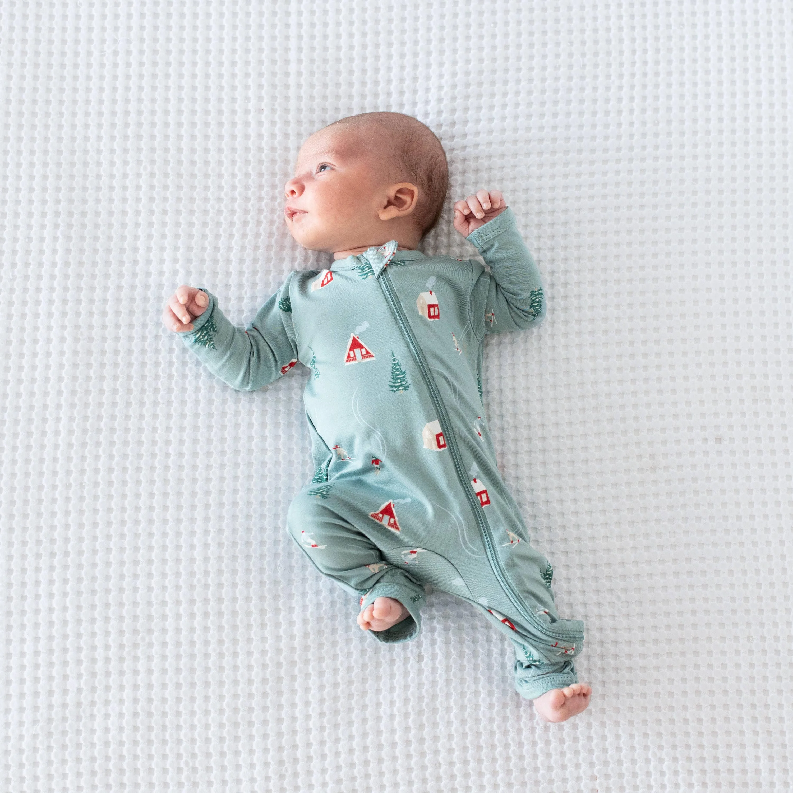 From Newborn to 24 month size chart baby organic bamboo zipper romper clothes