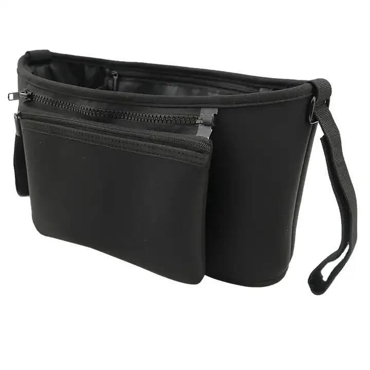Neoprene Bag Stroller Caddy for Carrying Diapers Keys Cell Phone Stroller Accessories Fits for All Stroller