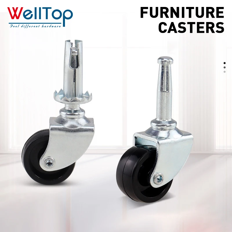 WELLTOP High Quality Furniture Hardware Accessories Furniture Wheels Office Chair Wheels Sofa Caster Wheel