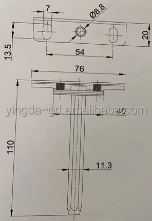 Top Sale T-shaped Wooden Plate Iron Invisible Plate Support