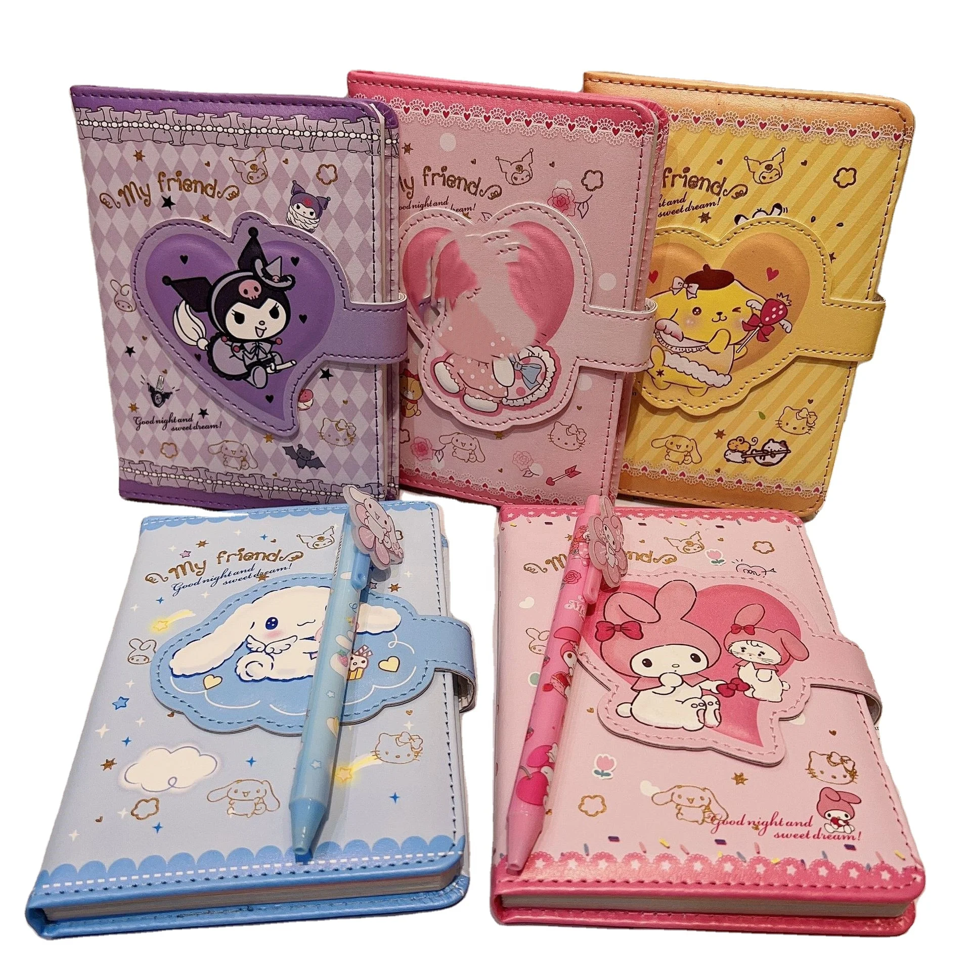 Симпатичная гелевая ручка для блокнота Kuromi Cinnamoroll блокнот планировщик повестки дня Канцелярский набор офисная школа