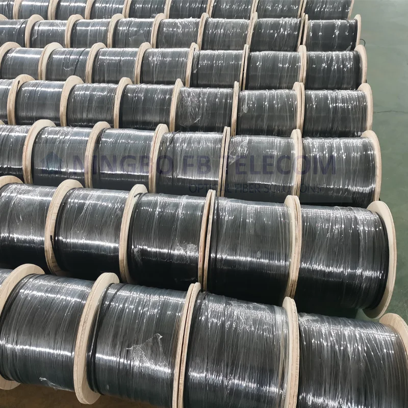 GJYXFCH Single mode OS2 1 core fiber optic FTTH drop cable outdoor flat cable drop fibra optica