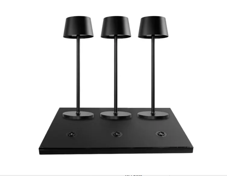 Table lamp, lamp body separation, wireless charging base, rotating 3pin wireless charging connector, magnetic connector
