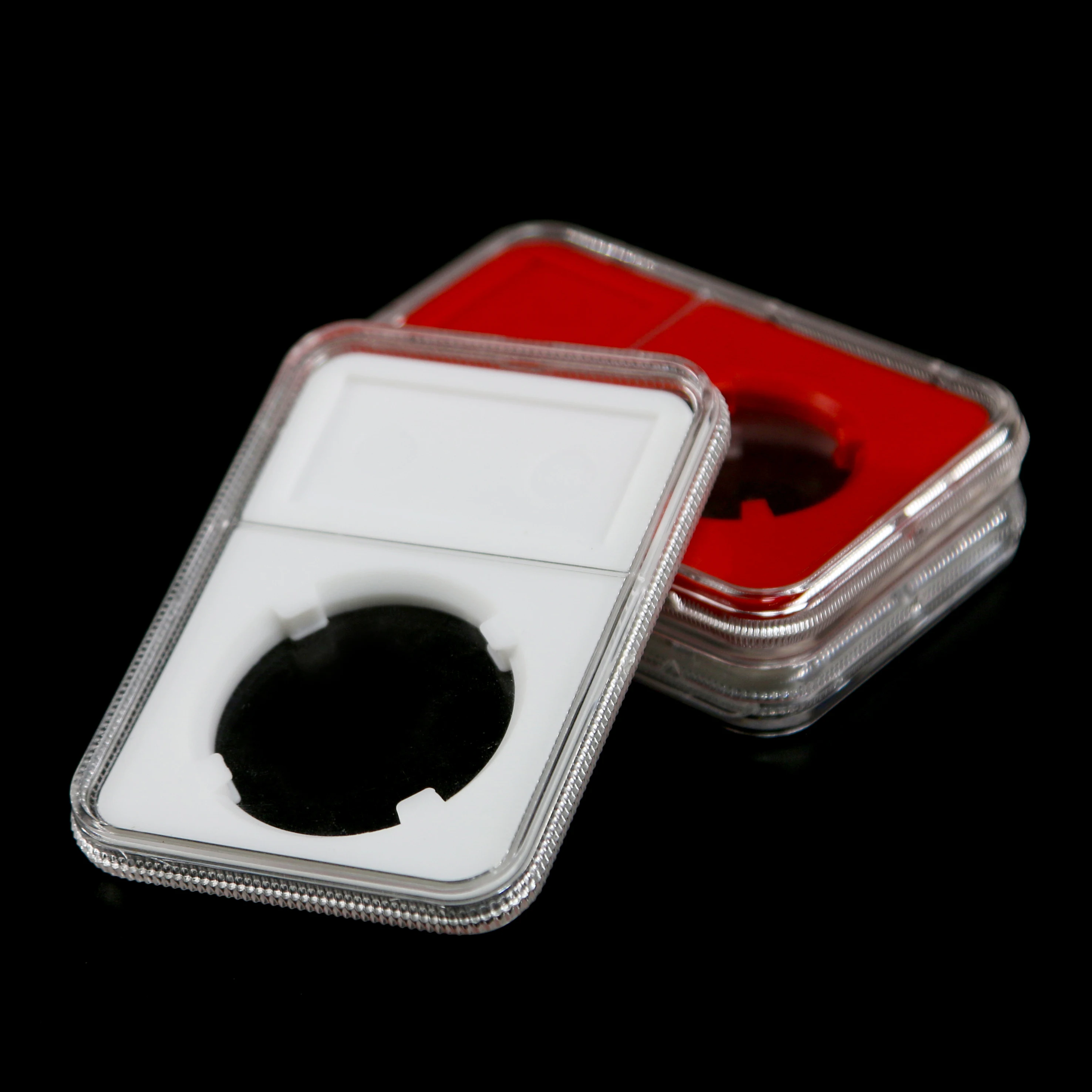 80*60mm Ultra Perfect Fit Challenge Coin Storage Box Clear Acrylic Graded Coin Slab Shell for PCGS NGC