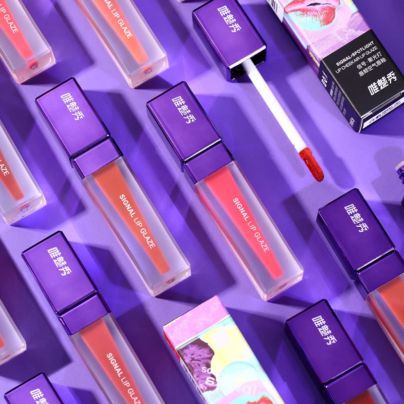 Waterproof Long Lasting Matte lip Gloss  Velvet Texture Liquid Lipstick Lip Makeup Private Label Lipglaze