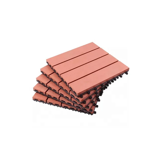 Non-slip Wood Composite Decking Tiles Wood Deck Tiles Cheap Interlocking Outdoor Deck Tiles