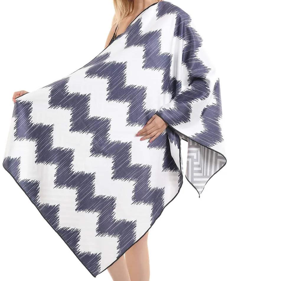 Hot Selling Quick Dry Microfiber Sublimation Beach Towel with Personalized Print Palm Pattern