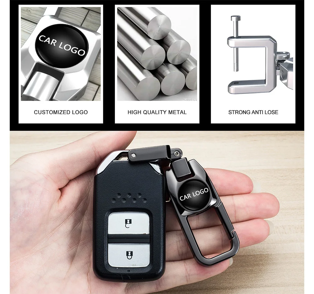 
Wholesale Hot Sale Key Chain For All Models Car Logo Keychain KeyChains Keyring Family Present for Man and Woman key lanyard 