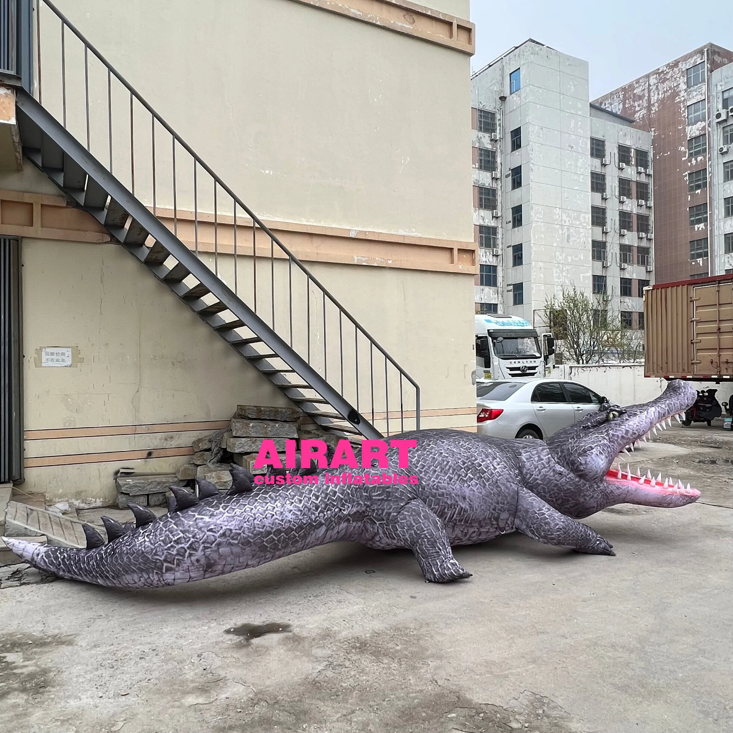 Giant inflatable crocodile model / inflatable alligator animal for outdoor event decoration
