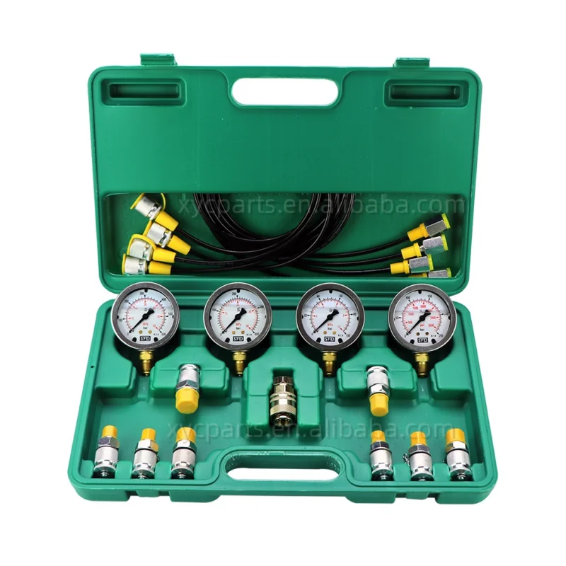 Excavator hydraulic oil pressure gauge test detector precision measurement box pilot pump combination instrument