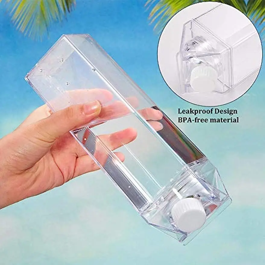 milk water bottles 500ml 1000ml transparent plastic milk container bottle for milk or juice