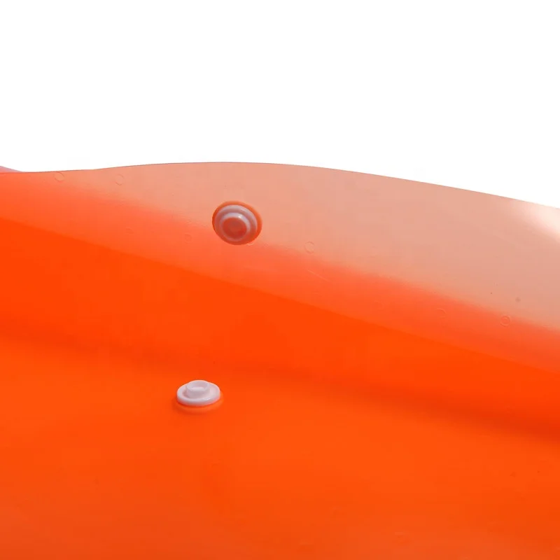 
File Plastic Stationery Organizer Clear Pocket Pvc A4 Button Fire Document Bag 