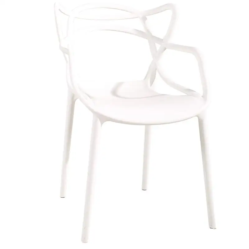 Cheap Price Outdoor Modern White Restaurant Stackable PP Dining Plastic Chairs For Sale