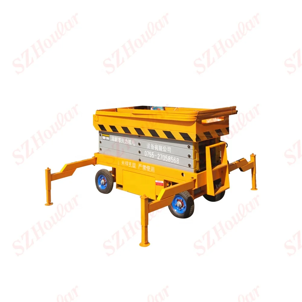 high quality self propelled hydraulic scissor lift self propelled man lift telescope lift platform manlift
