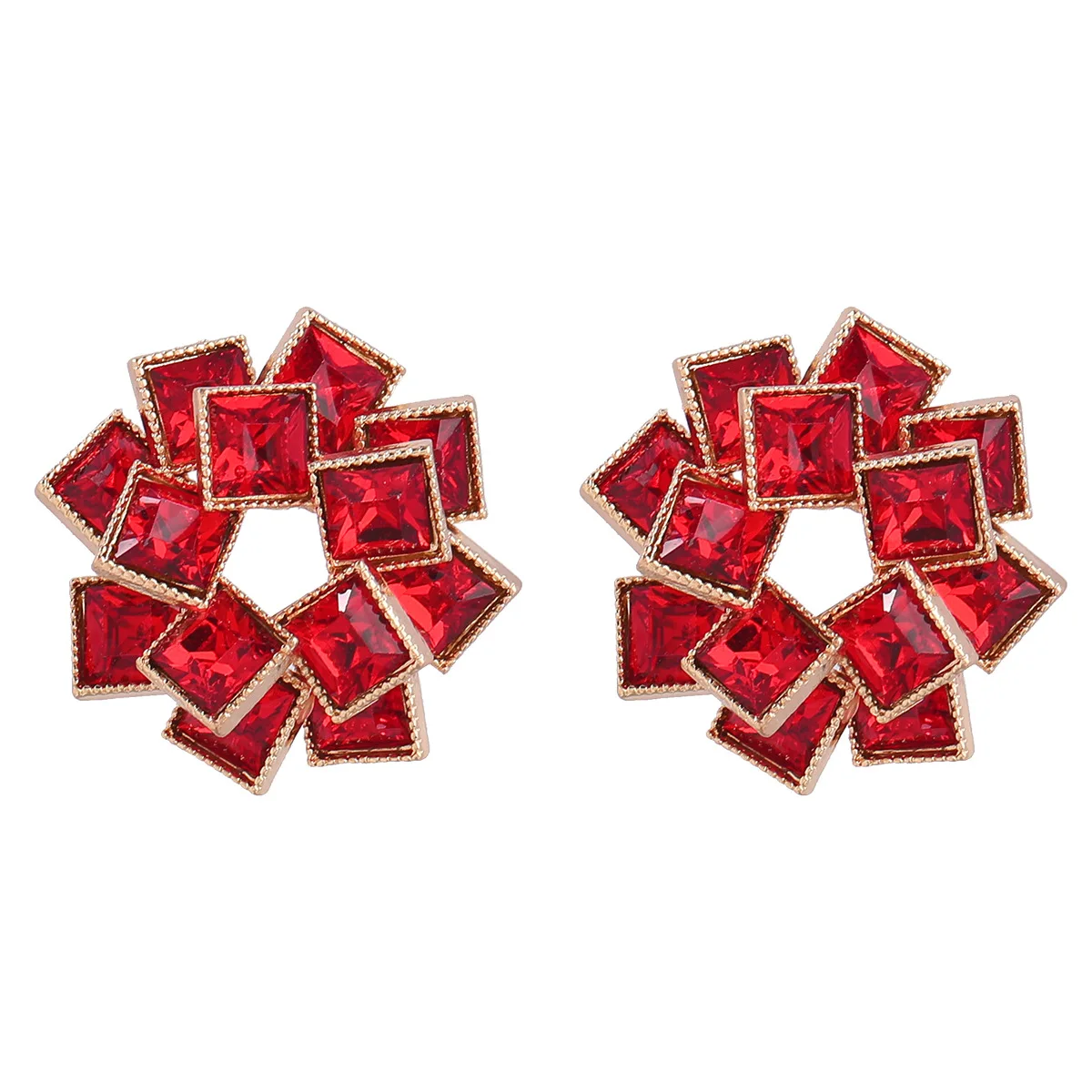 Wholesale Retro Fashion 925 Silver Drop Earrings for Women Trendy Retro Style Hollow Party Jewelry Exaggerated Western Design