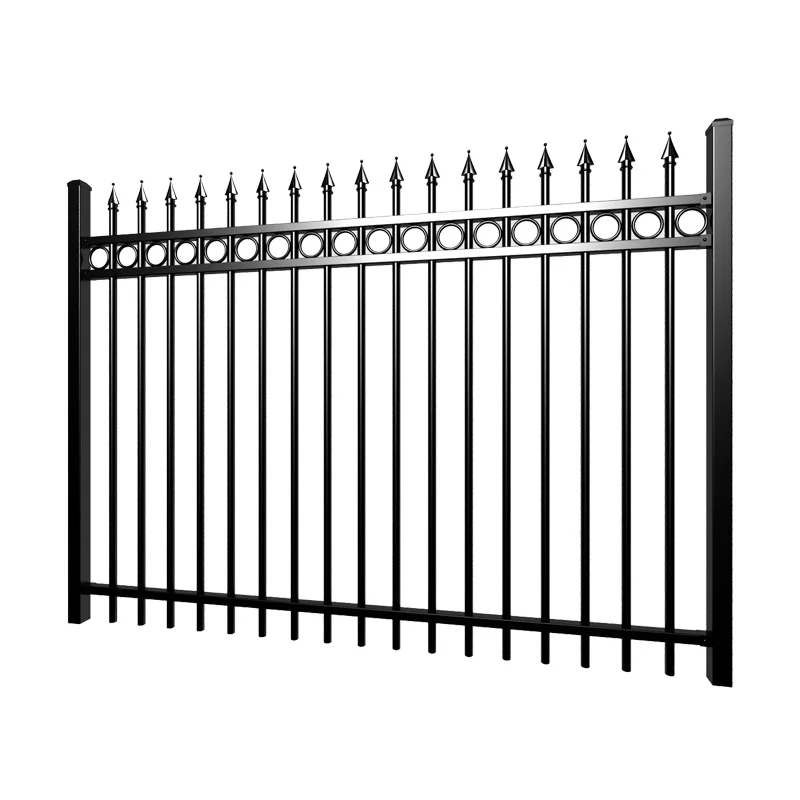 Cheap used wrought iron fence steel fence panel metal fencing designs