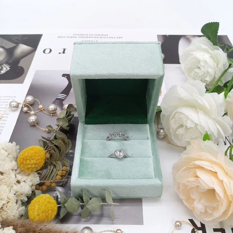 Customized Ring Luxury Travel Ear Pair Pink Packing Case Ribbon Necklace Jewelry Kids In Organized Storage Box Rings