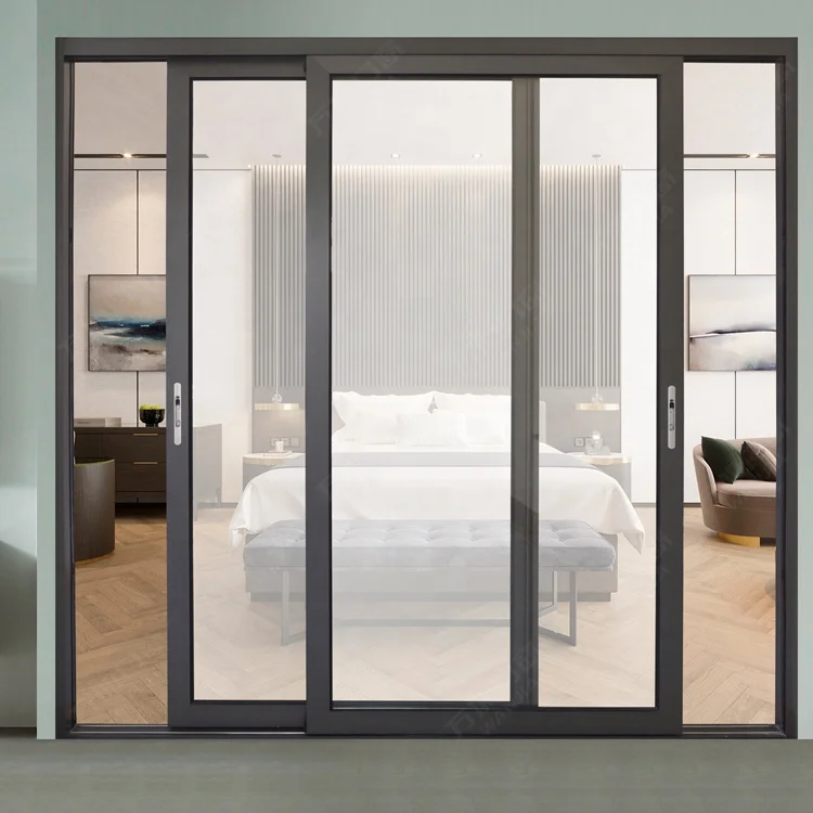 
WANJIA Waterproof aluminum sliding glass bedroom doors 