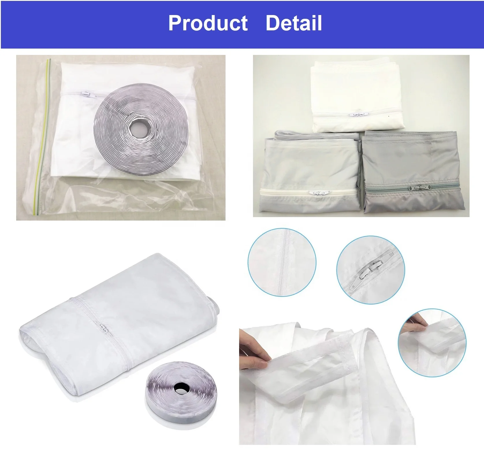 
AirLock Window Sealing kit for Mobile Air conditioning Soft waterproof Cloth Sealing Baffle Window Sealing 