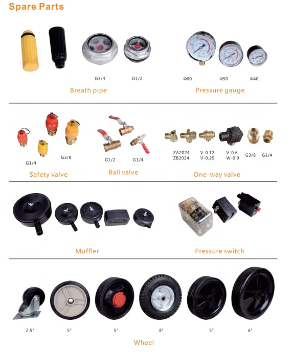OEM Accessories Machines Part Portable Replacement Air Compressor Spare Parts